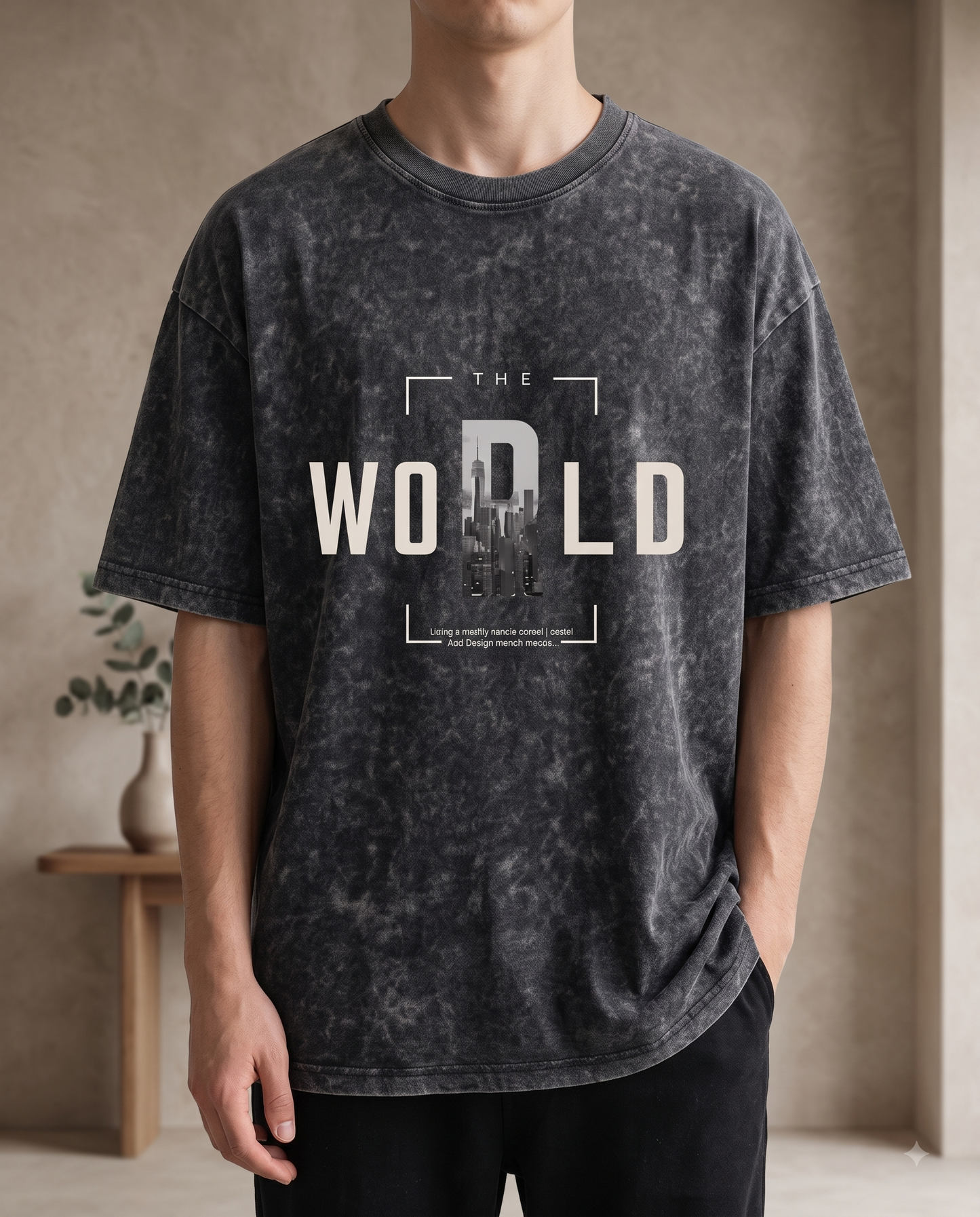 Oversize Tshirt|Men Printed Round neck Oversize Tshirt|Men Graphic print Tshirt