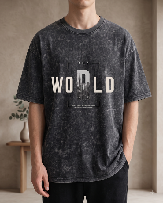 Oversize Tshirt|Men Printed Round neck Oversize Tshirt|Men Graphic print Tshirt