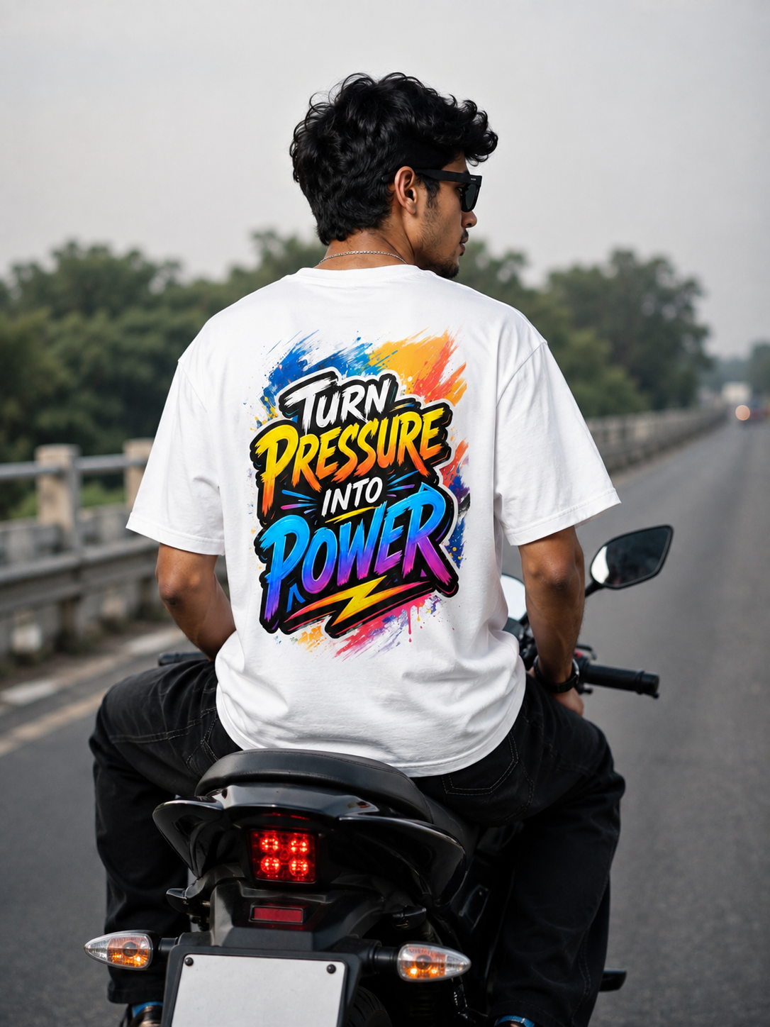 Turn Pressure Into Power Oversized Graphic T-Shirt | Premium Streetwear Cotton Tee