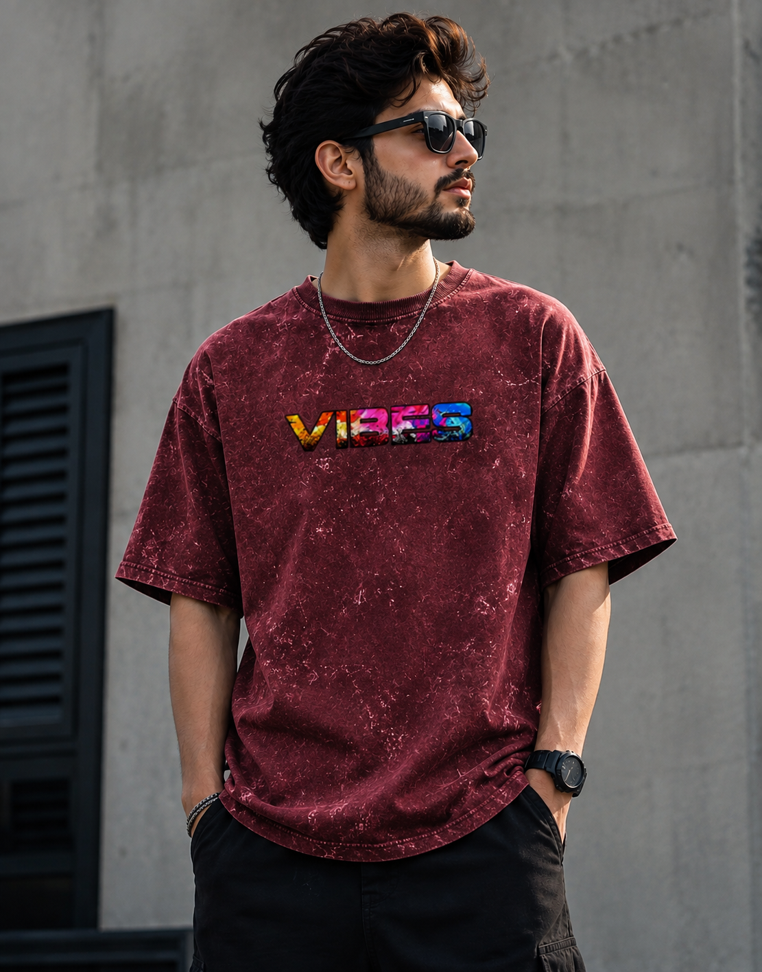 Premium Printed Acid Washed Oversized Tee