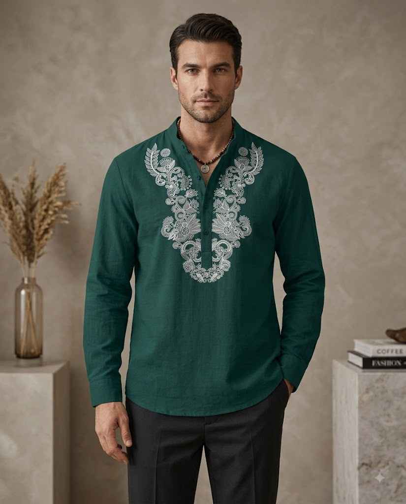 premium Men Short Cotton Kurta