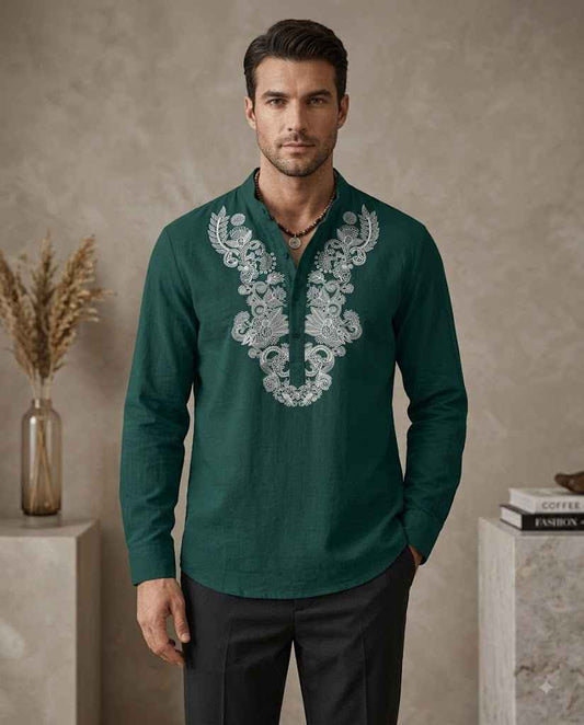 premium Men Short Cotton Kurta